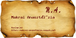 Makrai Anasztázia névjegykártya